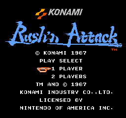 Rush'n Attack (USA) Title Screen